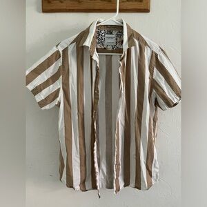 Denim and Flower Short sleeved button down